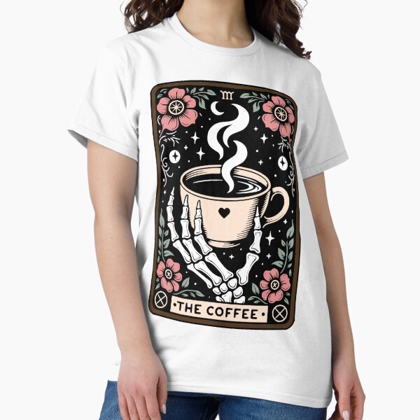 Item preview, The Coffee Tarot Card With Skeleton Hand designed and sold by shortblackcat.