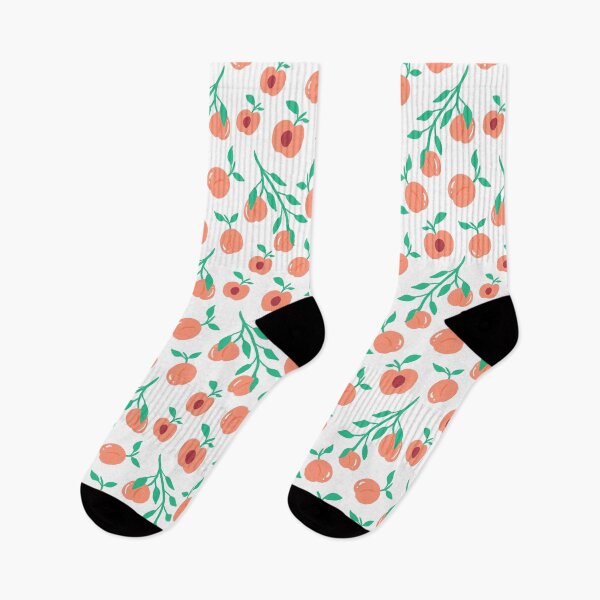 Item preview, Juicy peaches seamless pattern designed and sold by pinkyfish1010.