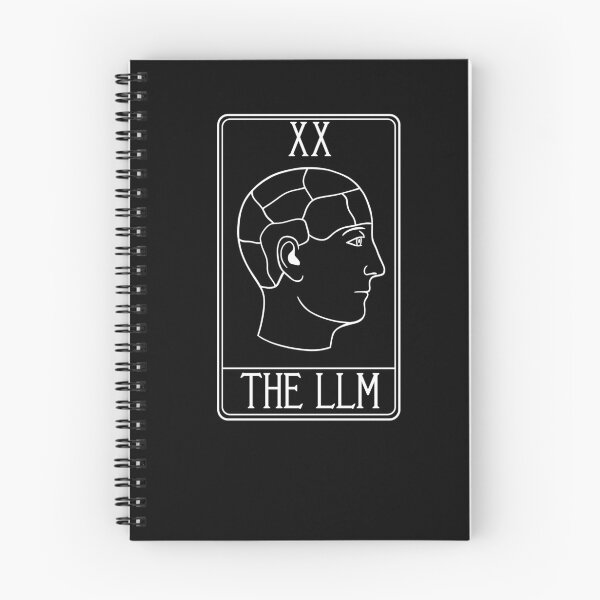 Artikelvorschau, LLM Tarotkarte – LLMs – Großes Sprachmodell – KI (Minimal Edition) entworfen und verkauft von isstgeschichte.