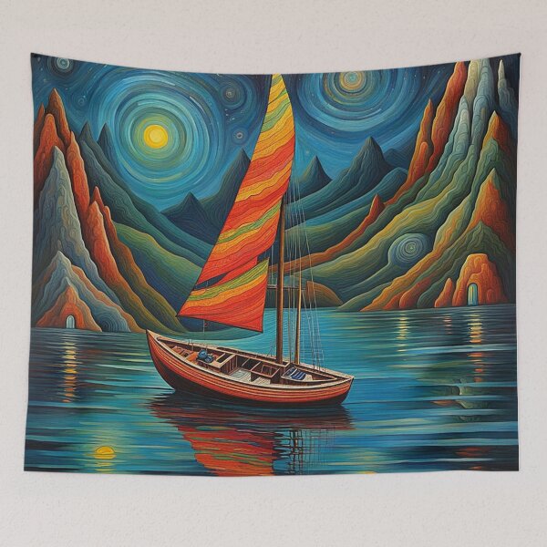 Item preview, Boat in Fjord 7 designed and sold by George Hutton Hunter.