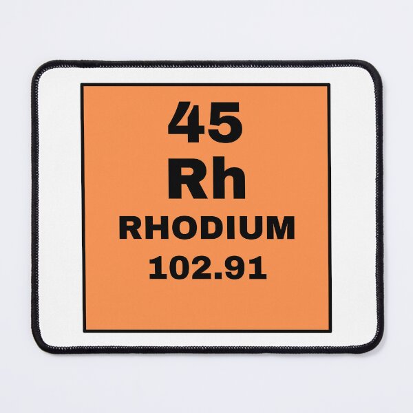 Item preview, Periodic Table Of Elements - 45 (Rh) Rhodium designed and sold by ArtsyCity.