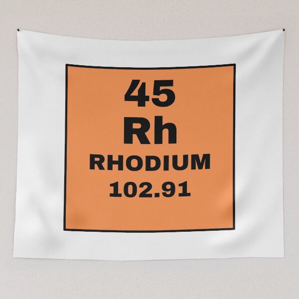 Item preview, Periodic Table Of Elements - 45 (Rh) Rhodium designed and sold by ArtsyCity.