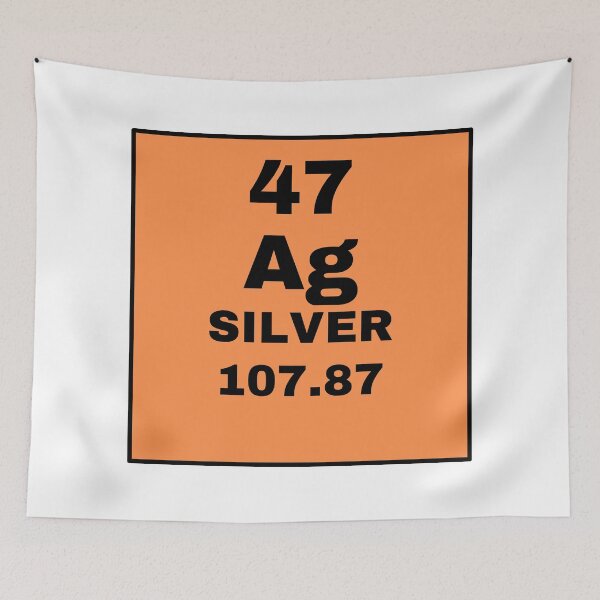 Item preview, Periodic Table Of Elements - 47 (Ag) Silver designed and sold by ArtsyCity.