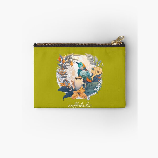 Item preview, coffeholic for coffee lover bird on a cup of coffee  designed and sold by Anna Sacha.