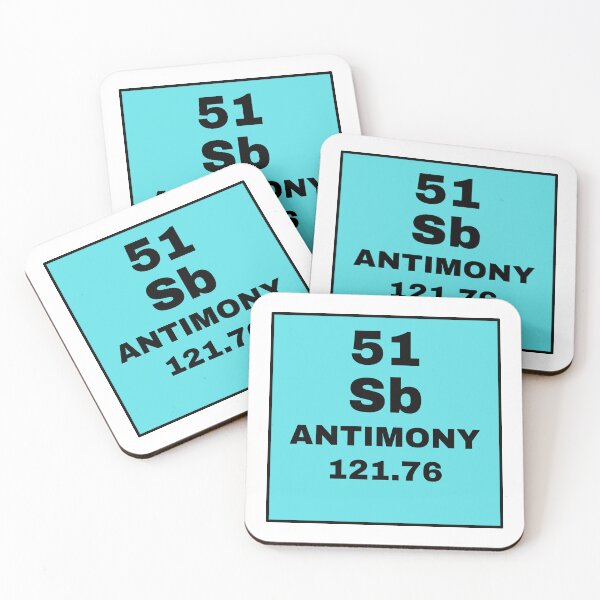 Item preview, Periodic Table Of Elements - 51 (Sb) Antimony designed and sold by ArtsyCity.