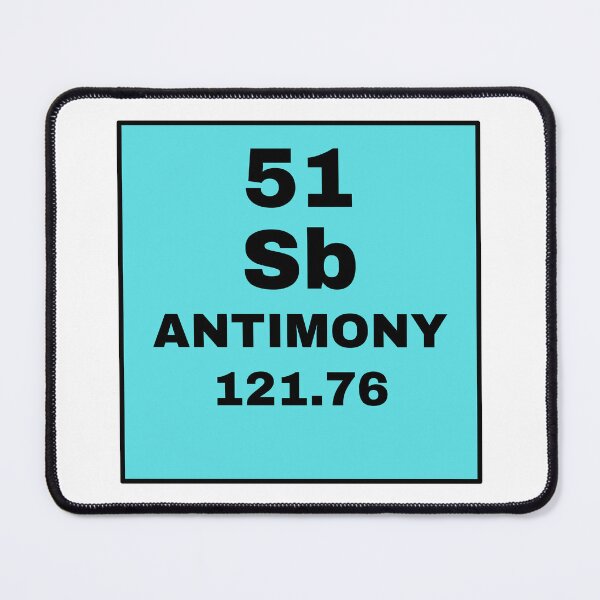 Item preview, Periodic Table Of Elements - 51 (Sb) Antimony designed and sold by ArtsyCity.