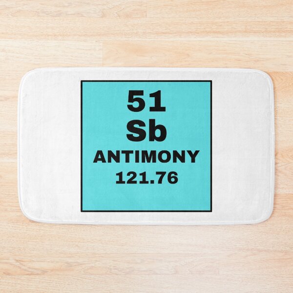Item preview, Periodic Table Of Elements - 51 (Sb) Antimony designed and sold by ArtsyCity.