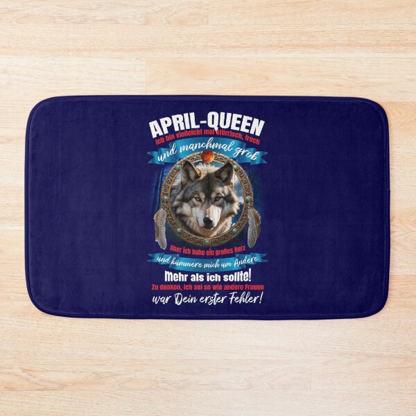 Artikelvorschau, April-Queen Statement entworfen und verkauft von Geck-O Design.