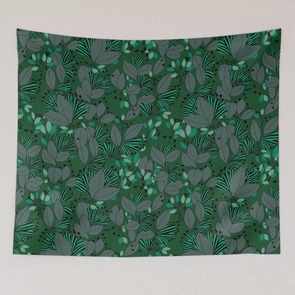 Item preview, Enchanted flowers green version designed and sold by GENEST-V.