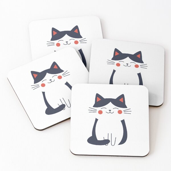 Item preview, Minimalistic Cute Cat designed and sold by CoputerEasel.