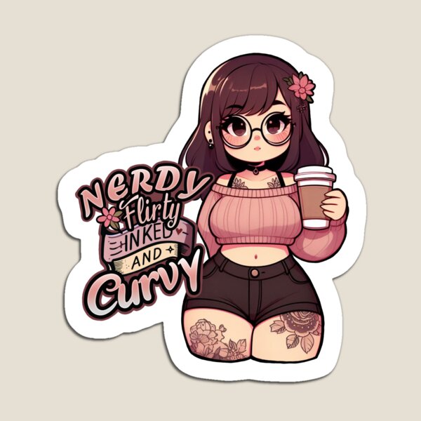 Item preview, Nerdy, Flirty, Inked & Curvy designed and sold by JMKarts.