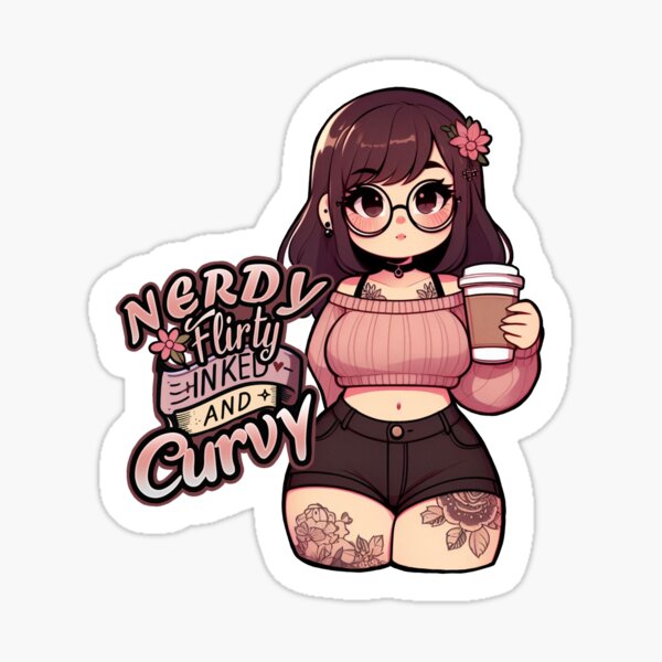 Item preview, Nerdy, Flirty, Inked & Curvy designed and sold by JMKarts.