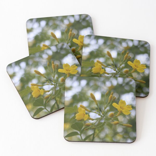 Item preview, Shaded Carolina Jessamine Bokeh Background designed and sold by taiche.