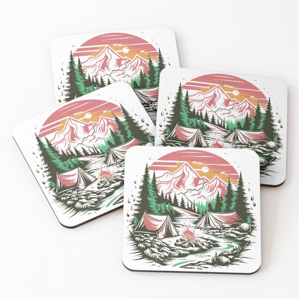 Item preview, Morning Camping Scene - Vintage Style designed and sold by Zibis09.