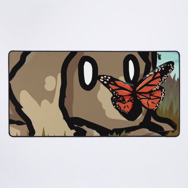 Item preview, #044 Dog with Butterfly on its Nose designed and sold by Jasmine Froley.