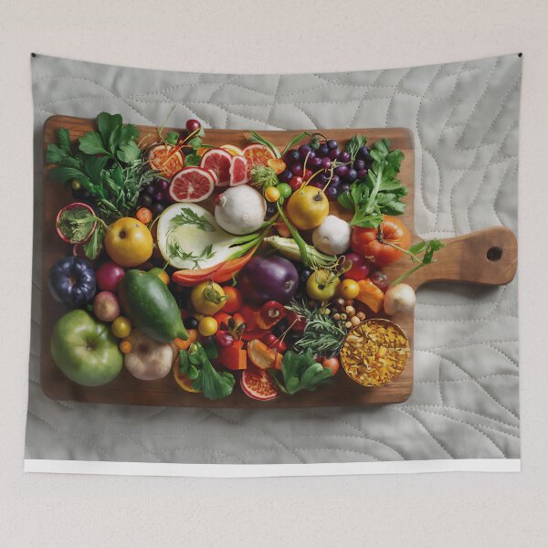 Item preview, Cutting Board With Raw Vegetables designed and sold by adamtepl.