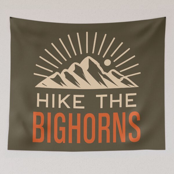 Item preview, Hike The Bighorns Wyoming Sunburst designed and sold by Esskay Designs.