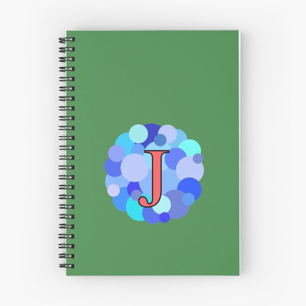 Item preview, Blue Bubbles Upper Case Letter J Monogram designed and sold by MGonline.