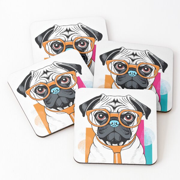 Item preview, Cute Portrait of A Pug designed and sold by wildpiksel.