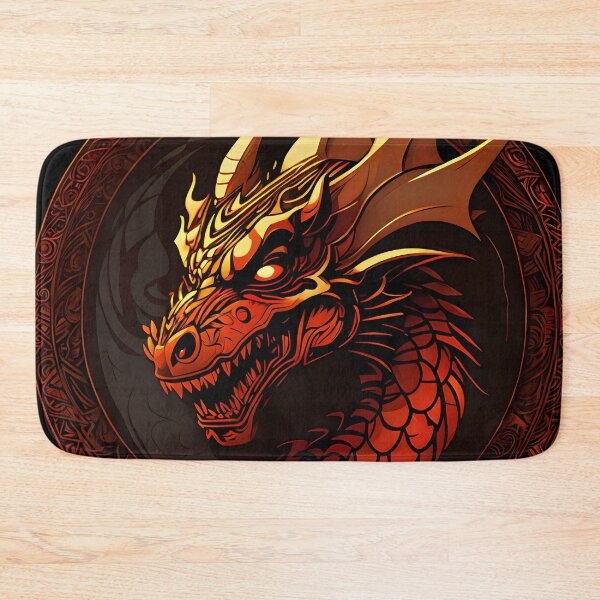Item preview, Mythical Dragon Emblem - Majestic Fantasy Creature Artwork designed and sold by ByteyCreatives.