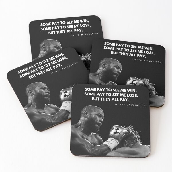 Item preview, Floyd Mayweather vs Logan Paul Boxing Fight Portrait designed and sold by SuccessInsanity.
