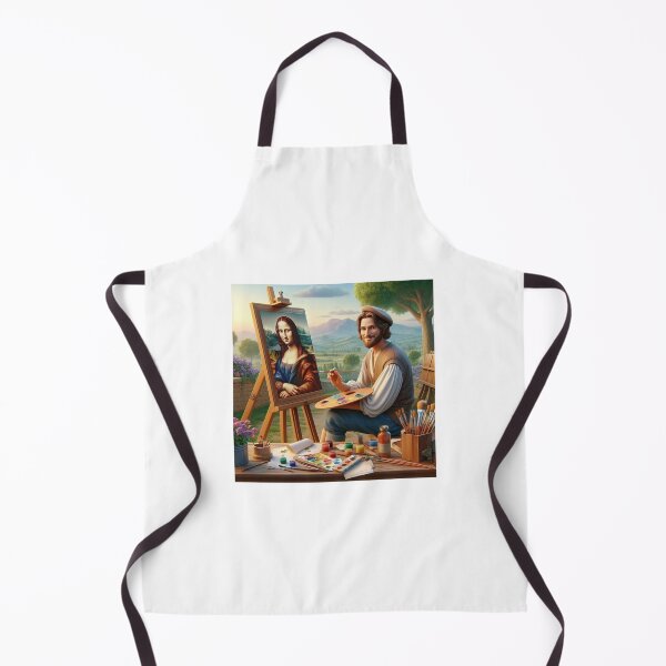 Item preview, Leonardo is painting the Gioconda designed and sold by Picsgalleryai.