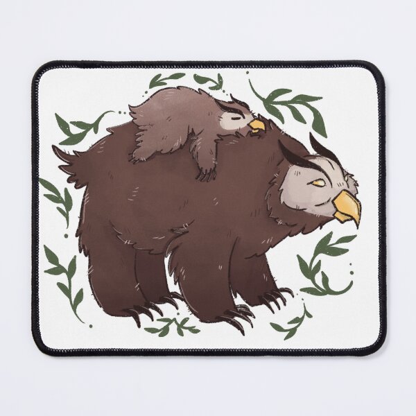 Item preview, Mother OwlBear and Baby Owlbear designed and sold by tazzarki.