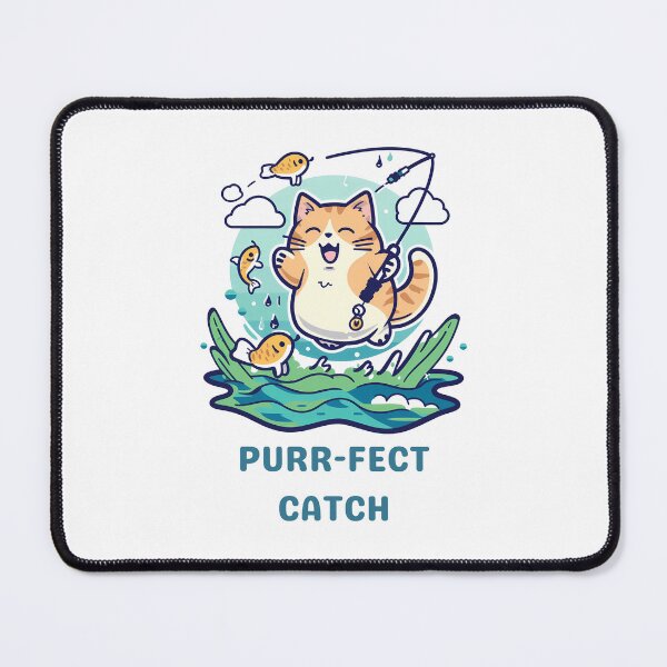 Item preview, Purr-fect Catch: The Fishing Cat designed and sold by NatureStyle555.