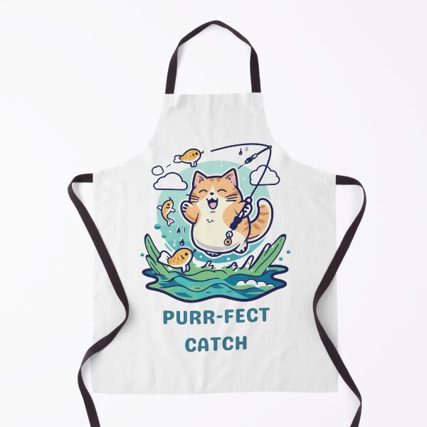 Item preview, Purr-fect Catch: The Fishing Cat designed and sold by NatureStyle555.