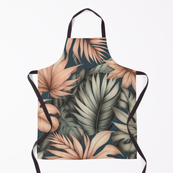 Item preview, Tropical Peach And Green Leaves Watercolor Painting designed and sold by IZiets.