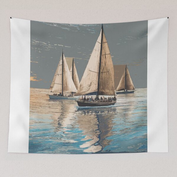 Item preview, Sailing Through Time: Vintage Sailboats in Art designed and sold by bb-15artstudio.