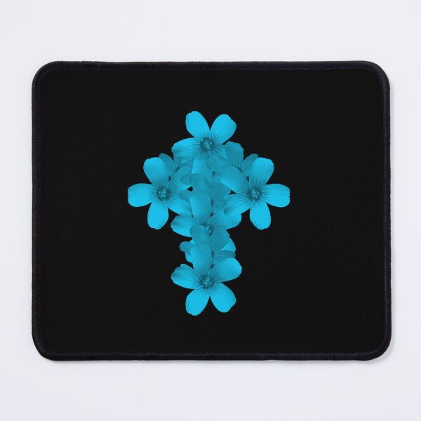 Item preview, Geometric Floral Crucifix Gothic Idea Really Aqua designed and sold by somersbyman.