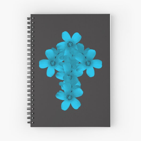 Item preview, Geometric Floral Crucifix Gothic Idea Really Aqua designed and sold by somersbyman.