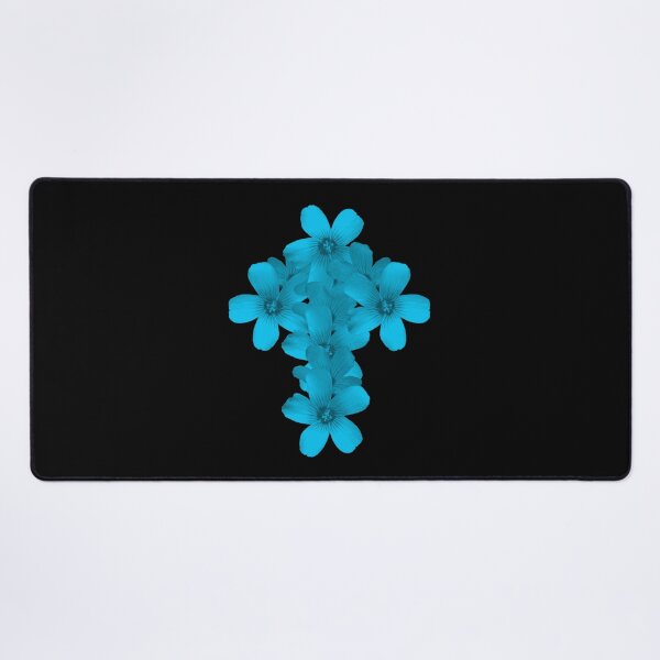 Item preview, Geometric Floral Crucifix Gothic Idea Really Aqua designed and sold by somersbyman.