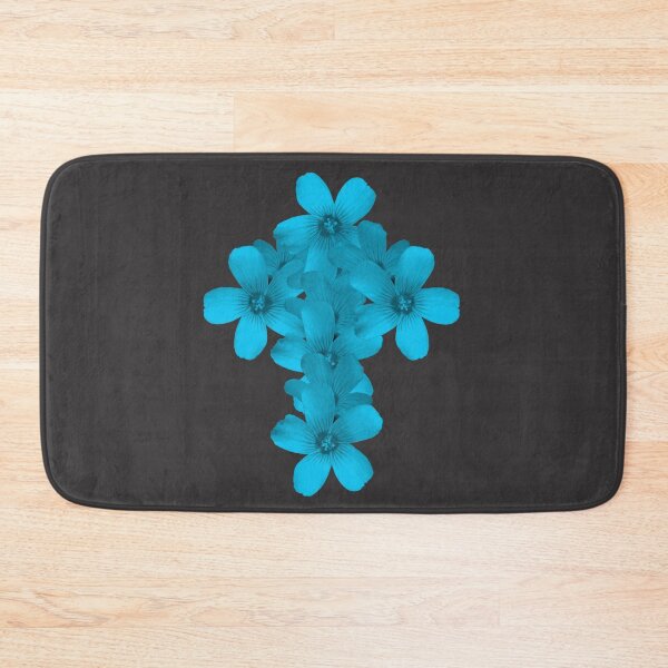 Item preview, Geometric Floral Crucifix Gothic Idea Really Aqua designed and sold by somersbyman.