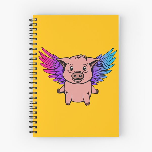 Item preview, Cute Androgynous Pride Flag Flying Pig, Kawaii Androgynous Flying Pig Design designed and sold by Travelslightly.