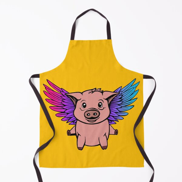 Item preview, Cute Androgynous Pride Flag Flying Pig, Kawaii Androgynous Flying Pig Design designed and sold by Travelslightly.