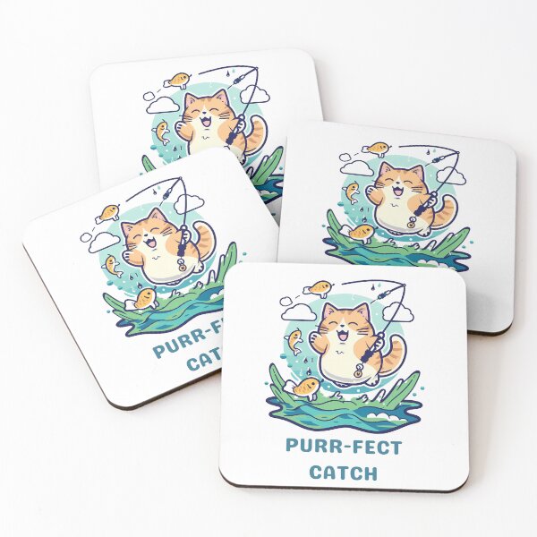 Item preview, Purr-fect Catch: The Fishing Cat designed and sold by NatureStyle555.