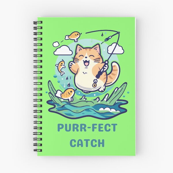 Item preview, Purr-fect Catch: The Fishing Cat designed and sold by NatureStyle555.
