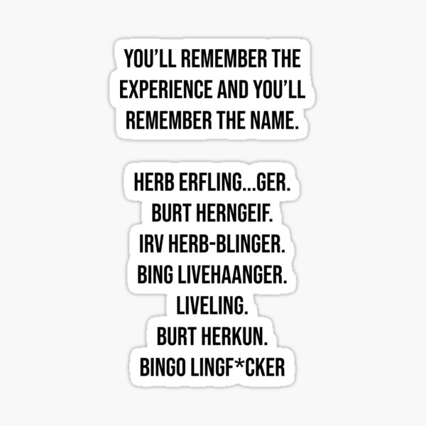 "Moira Rose Herb Ertlinger Fruit Wine Commercial" Sticker for Sale by