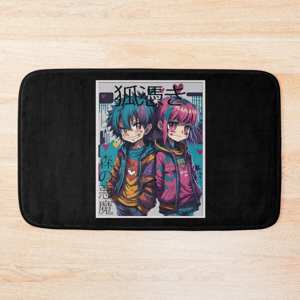 Item preview, Anime Manga Cute Boy & Girl Couple designed and sold by Ecmoprints.