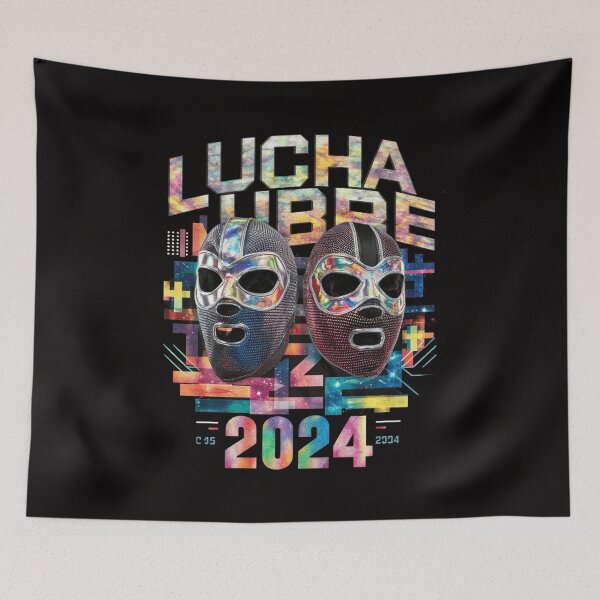Aperçu de l'œuvre  Lucha Libre 2024 créée et vendue par HOMEDESIGNPRINT.