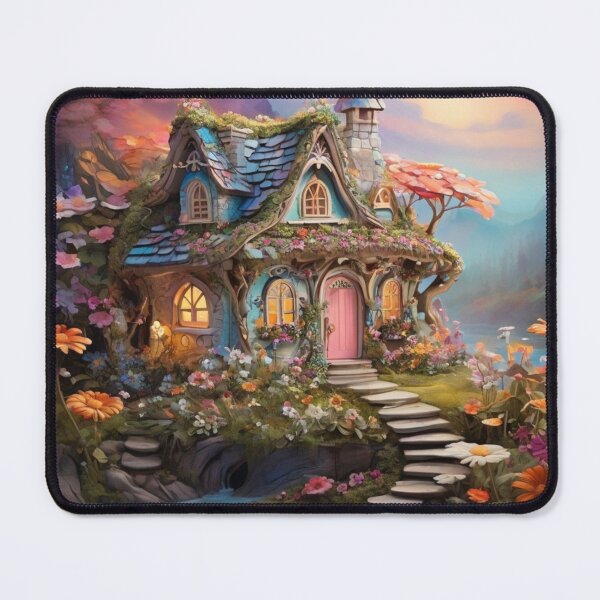 Item preview, whimsical Fairy House by the Lake designed and sold by T-shirtMill.