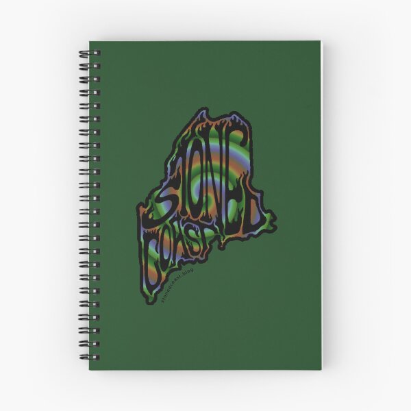 Item preview, Stoned Coast Filled Maine Logo - Spiral designed and sold by StonedCoast.