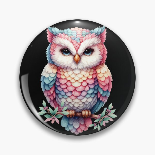 Item preview, Fantasy owl with multi colored feathers designed and sold by LoneAngel.