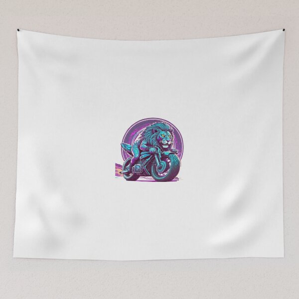 Item preview, Lion racer on a motorcycle designed and sold by BADESIGNZZ.