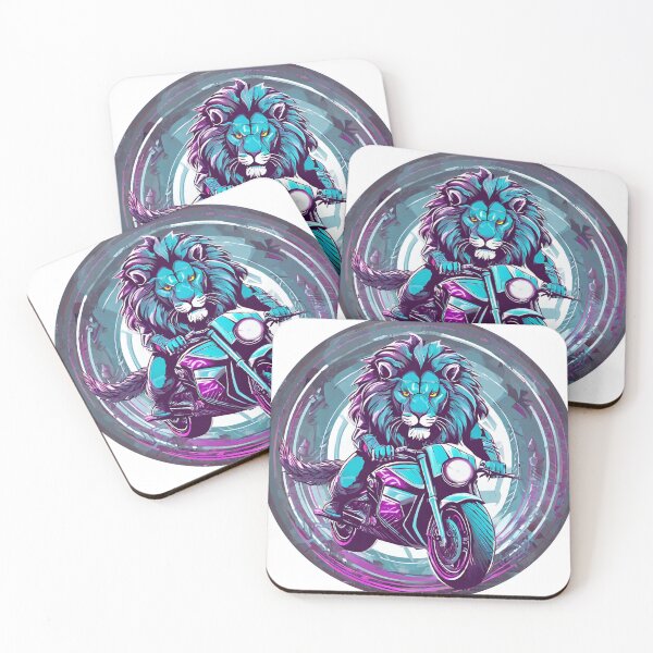 Item preview, Lion on a motorcycle designed and sold by BADESIGNZZ.
