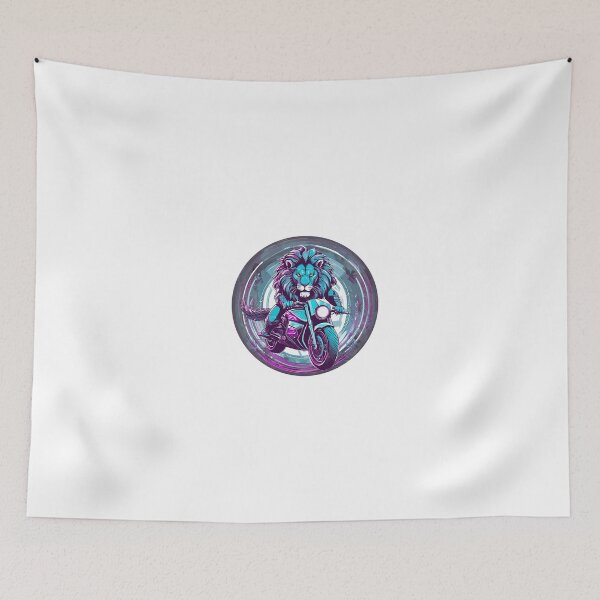 Item preview, Lion on a motorcycle designed and sold by BADESIGNZZ.