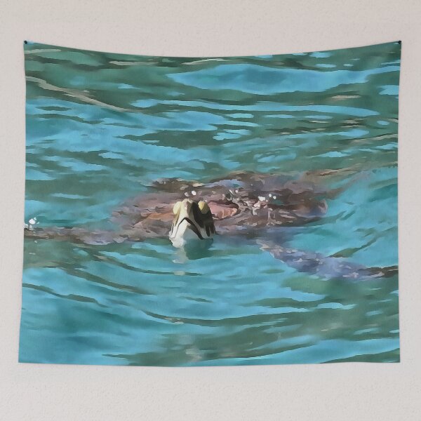 Item preview, Loggerhead Sea Turtle Wildlife Art designed and sold by taiche.