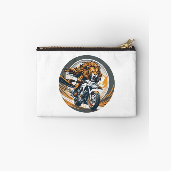 Item preview, Wild Lion racing on a motorcycle designed and sold by BADESIGNZZ.